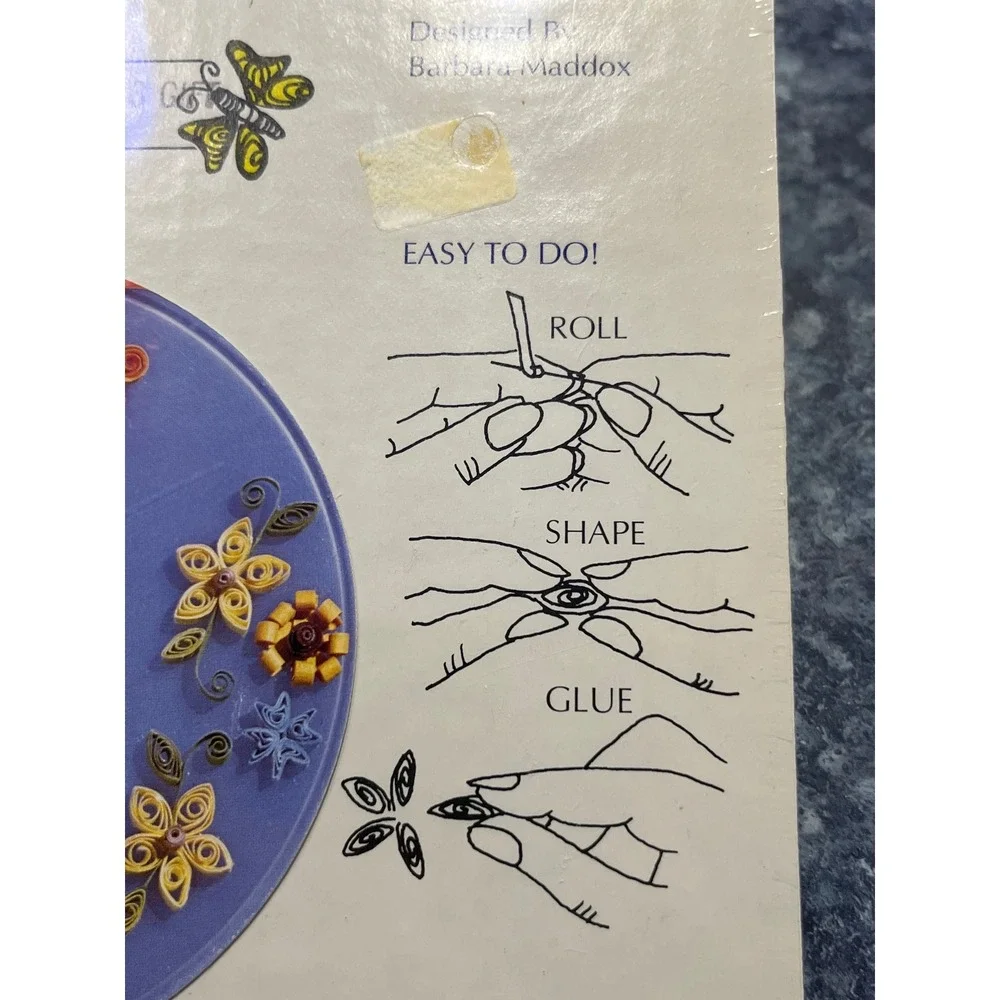 Vintage Quilling Momentos Kit Barbara Maddox God's Gift BM-Q1060 Paper Craft DIY